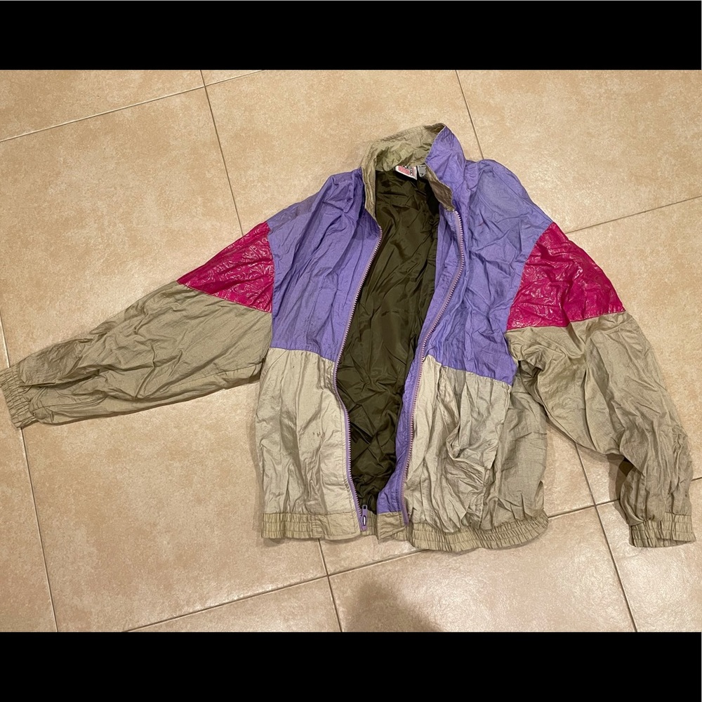 Multicolor vintage windbreaker
